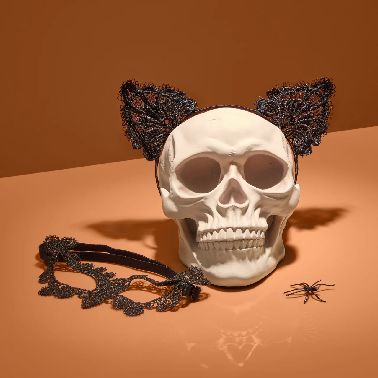 Black Cat Lace Headband & Mask - Image 5