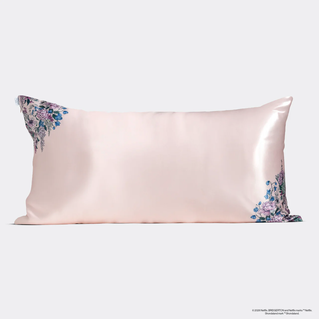 Bridgerton x Kitsch Satin Pillowcase in Wisteria - King - Image 3