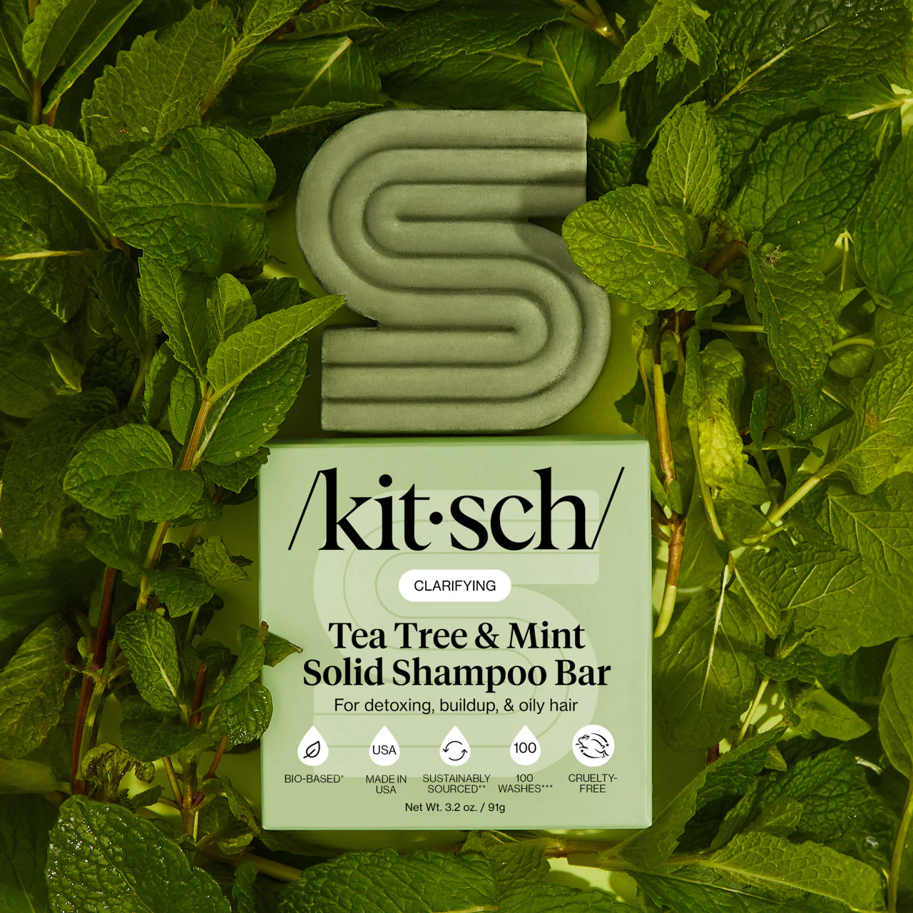 Tea Tree & Mint Clarifying Shampoo Bar - Image 5
