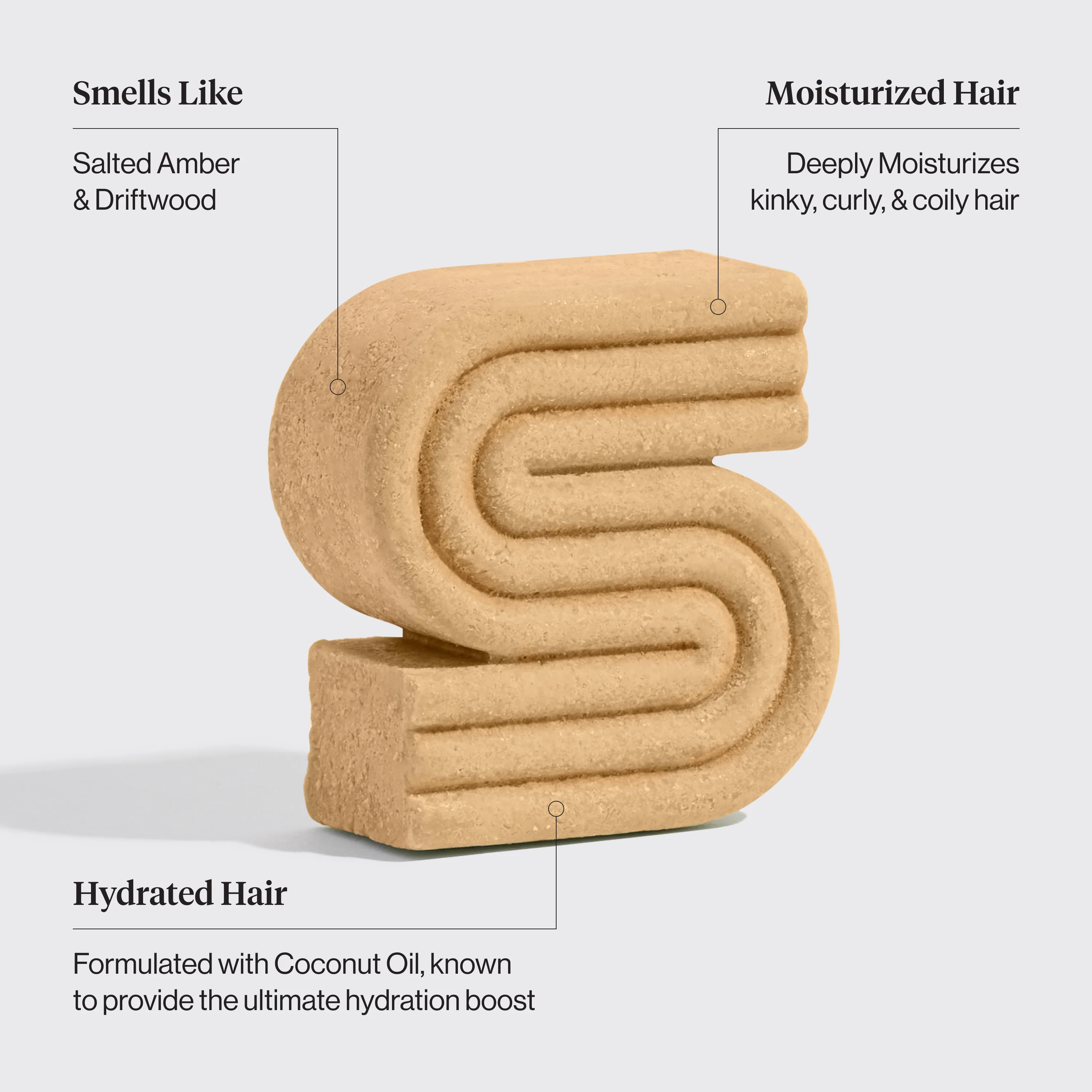 Coconut Oil Shampoo Bar for Dry Damaged Hair - Image 3