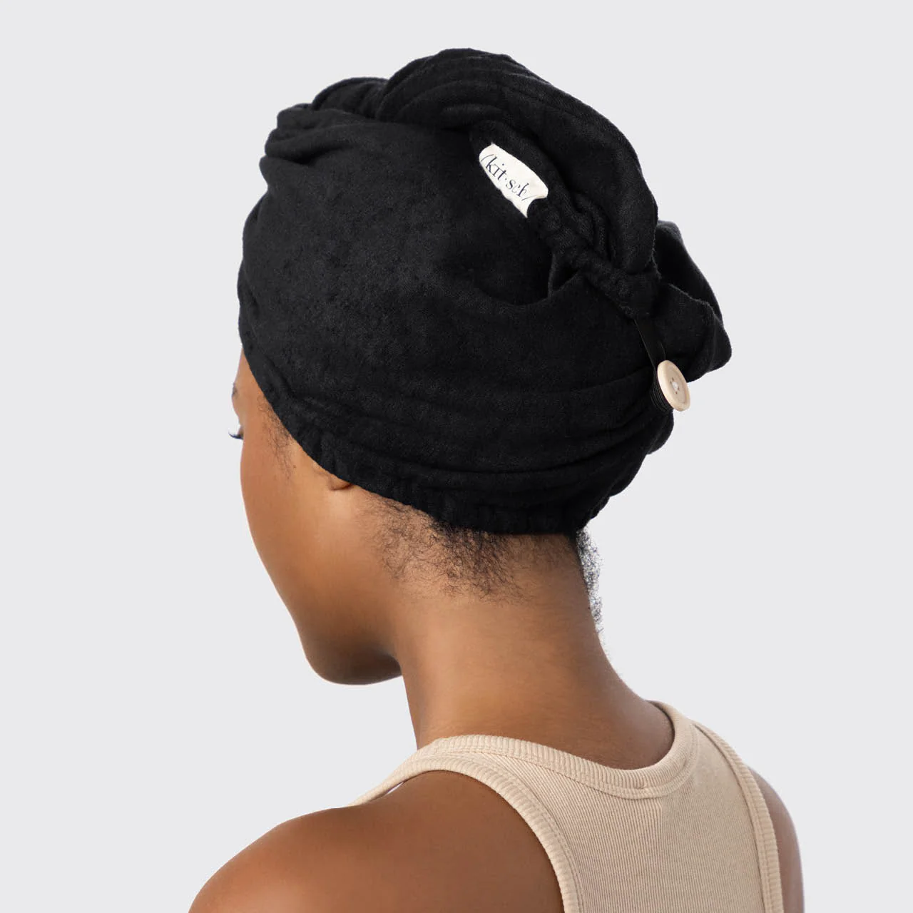 Microfiber Hair Towel - Black - Image 5