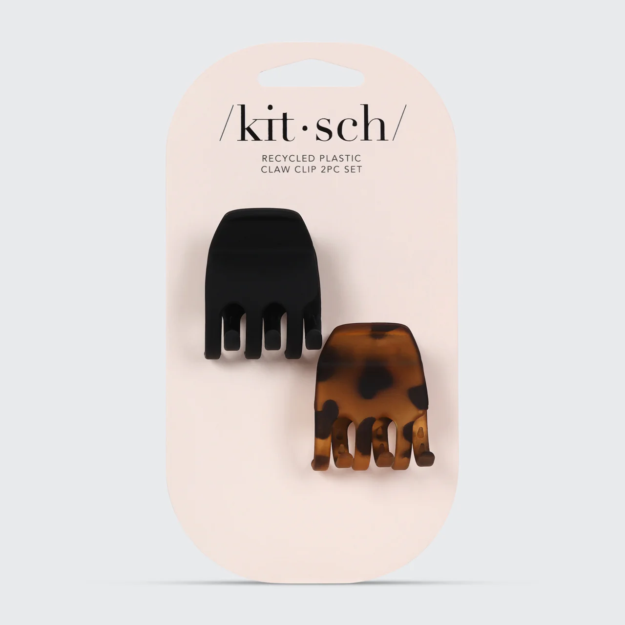 Black & Tort Claw Clips 2pc Set - Medium - Image 3
