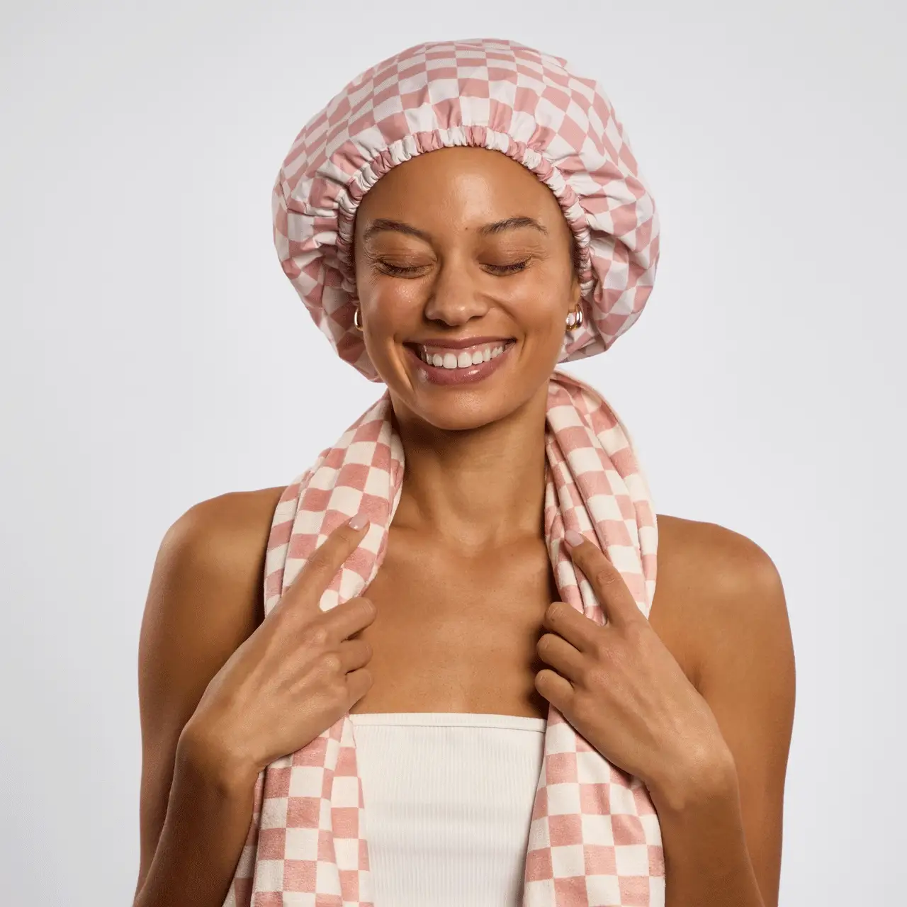Flexi Shower Cap & XL Hair Towel 2pc Set - Image 2