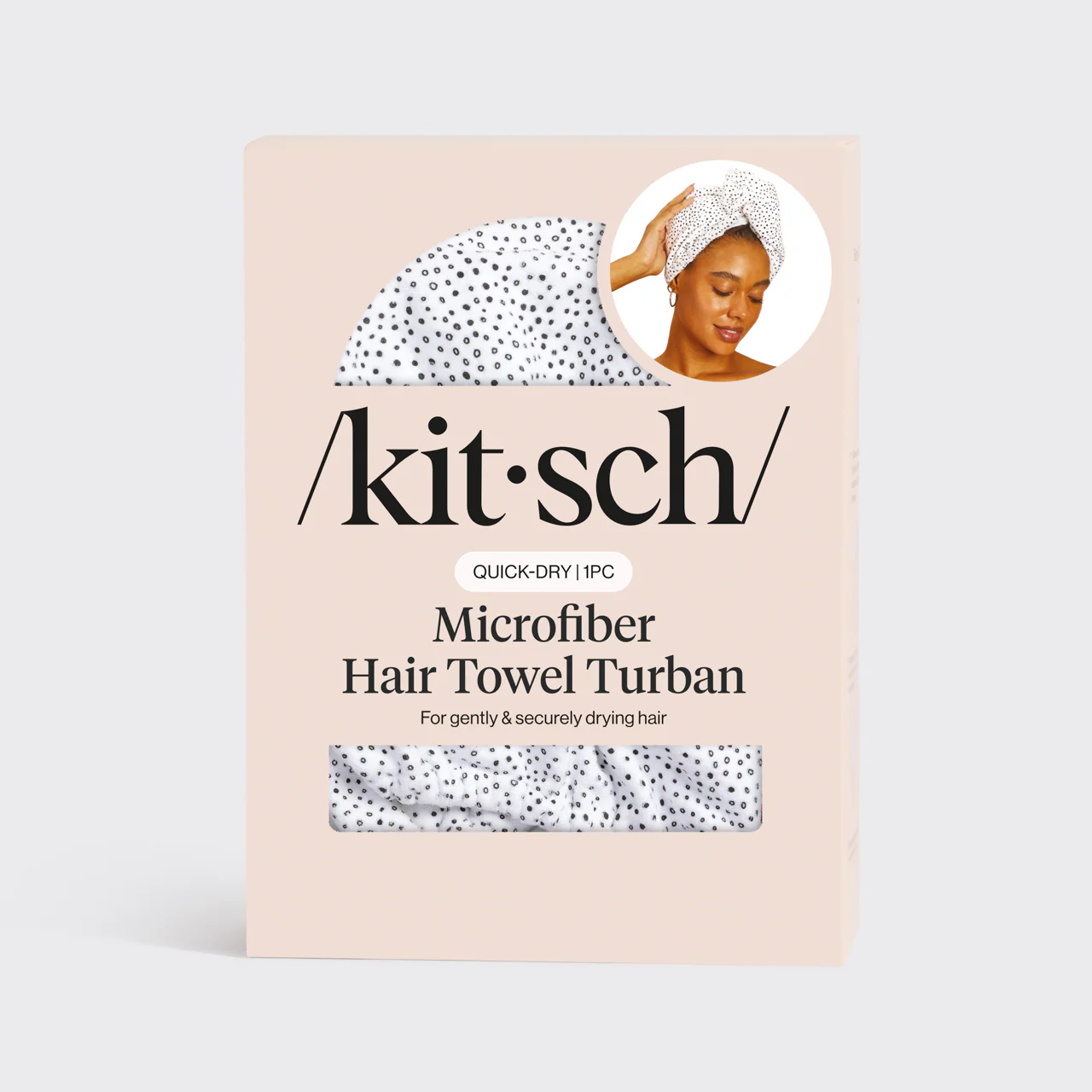 Microfiber Hair Towel - Micro Dot - Image 5