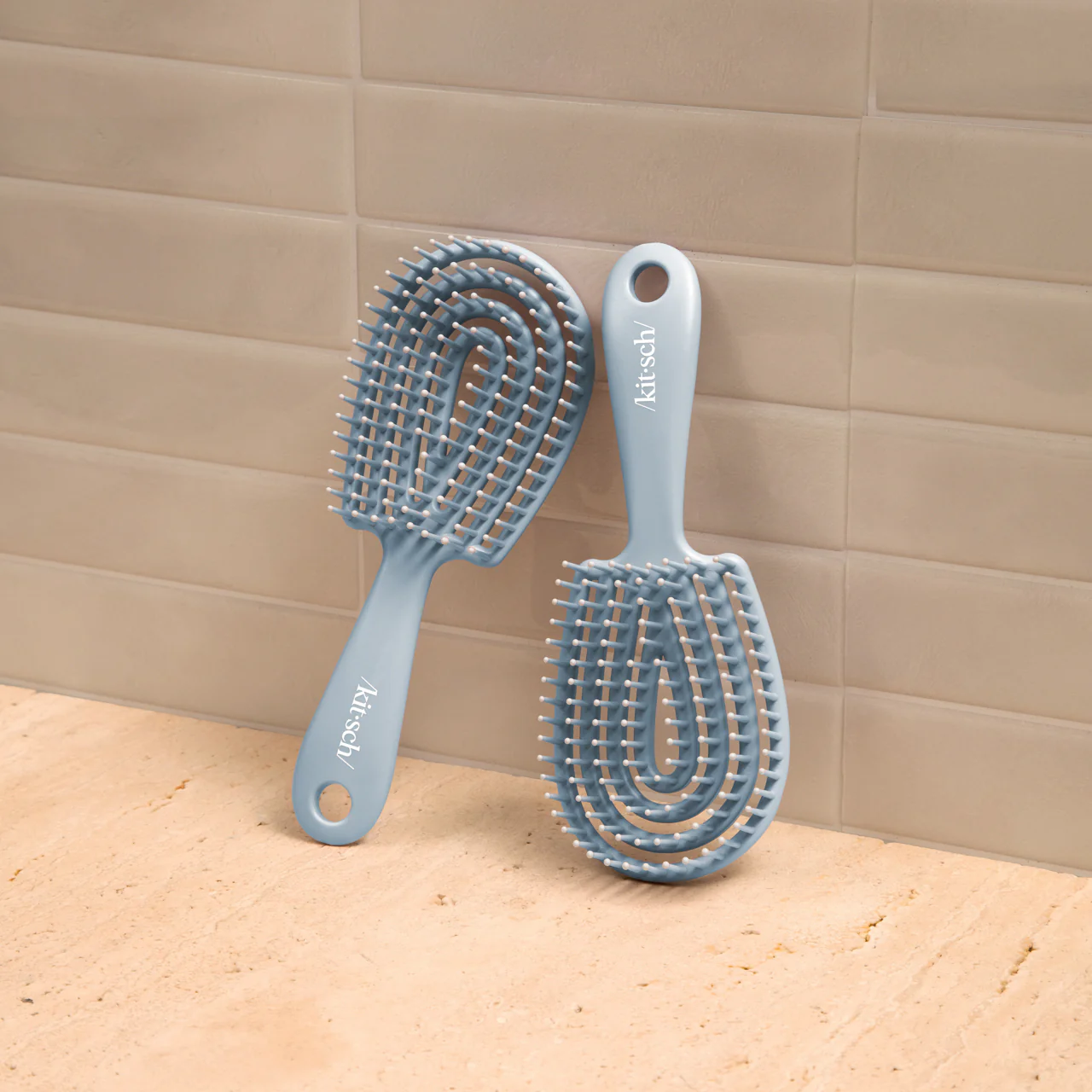 Haze Blue Detangling Flexi Brush - Mini - Image 2