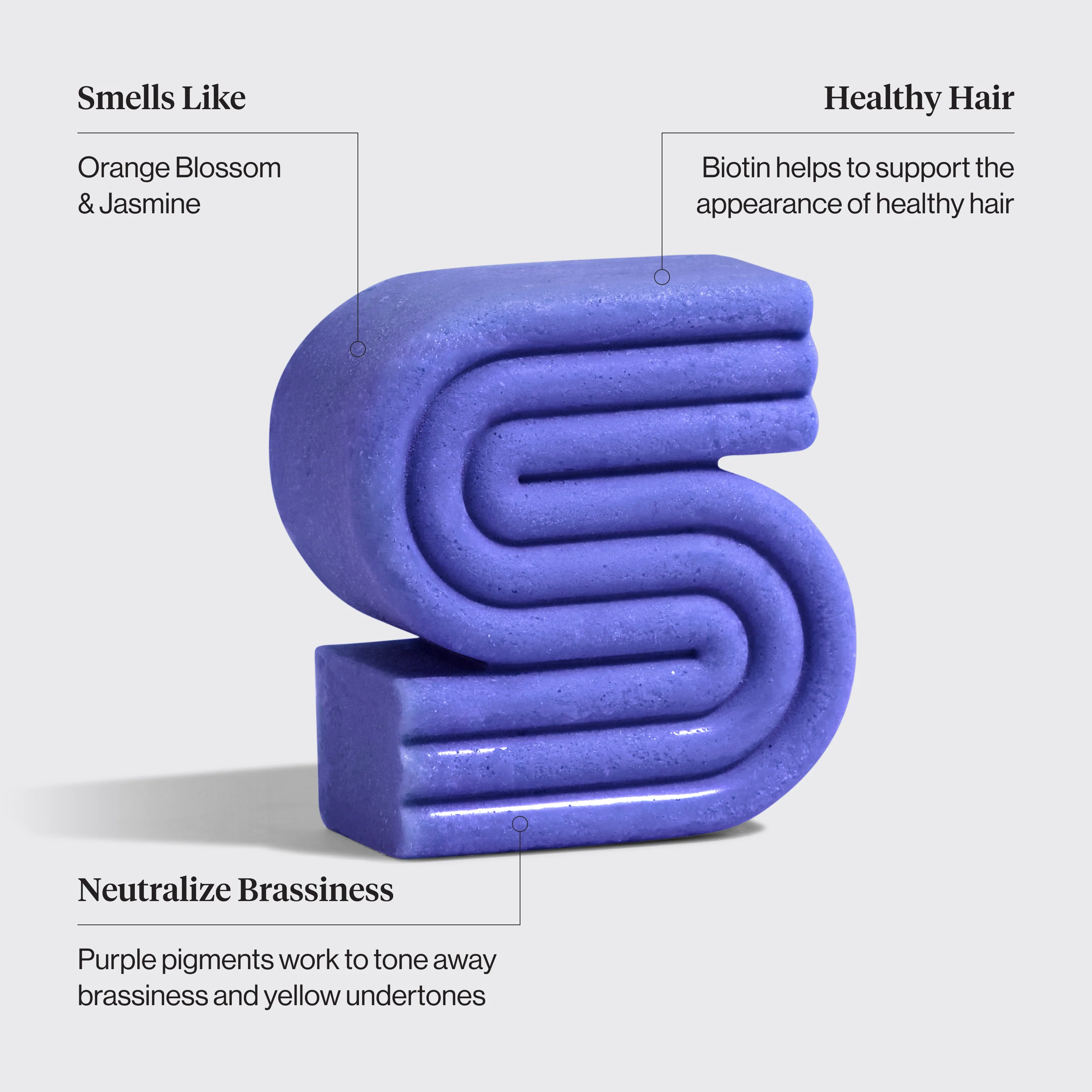 Purple Toning Shampoo & Conditioner Bar Combo for Color-Treated & Grey Hair - Image 3