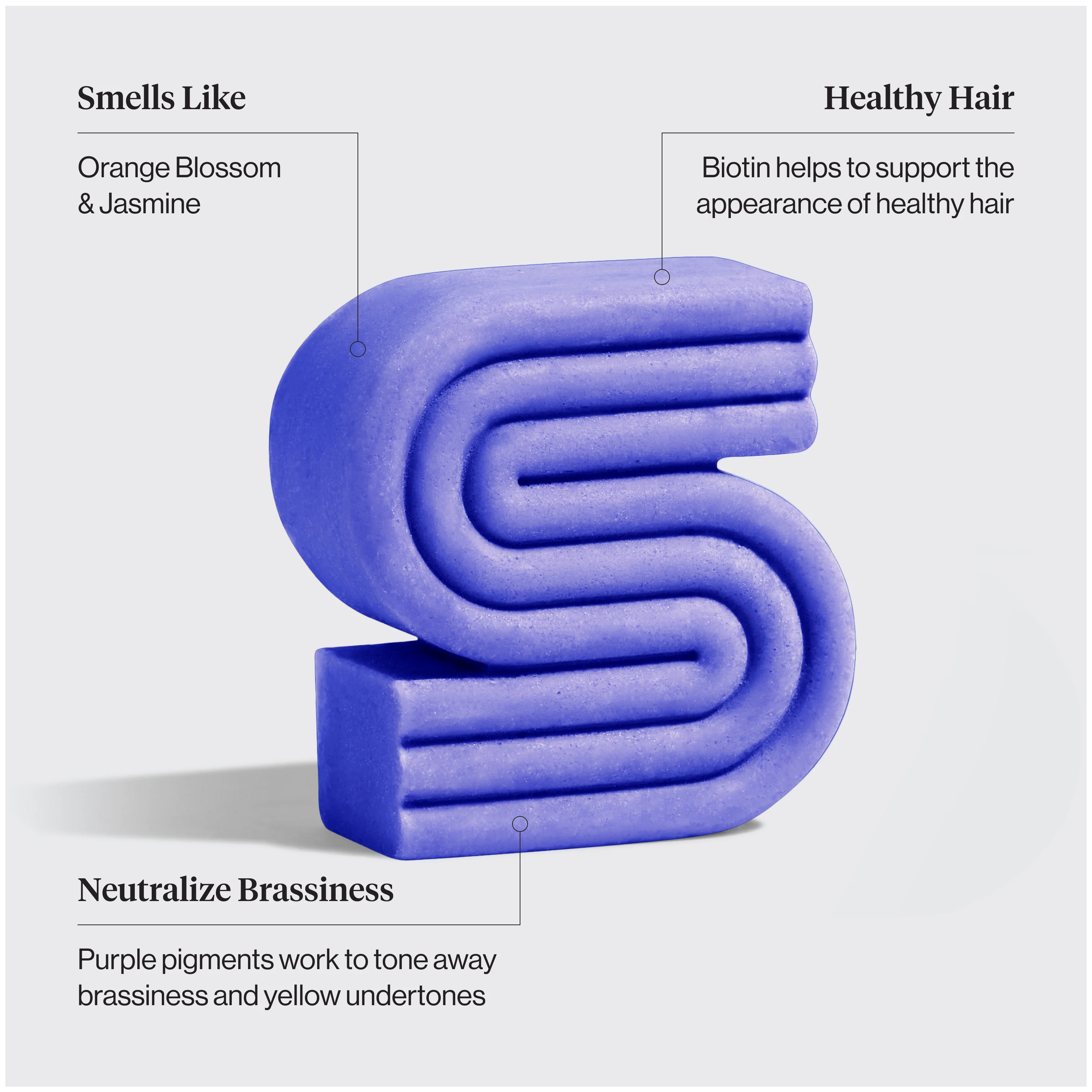 Purple Toning Shampoo Bar for Color Treated & Grey Hair - Image 3
