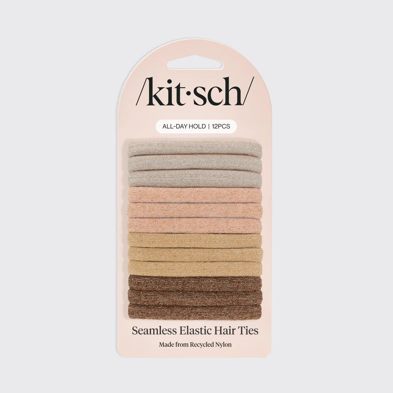Neutral Glitter Elastics 12pc Set - Image 2