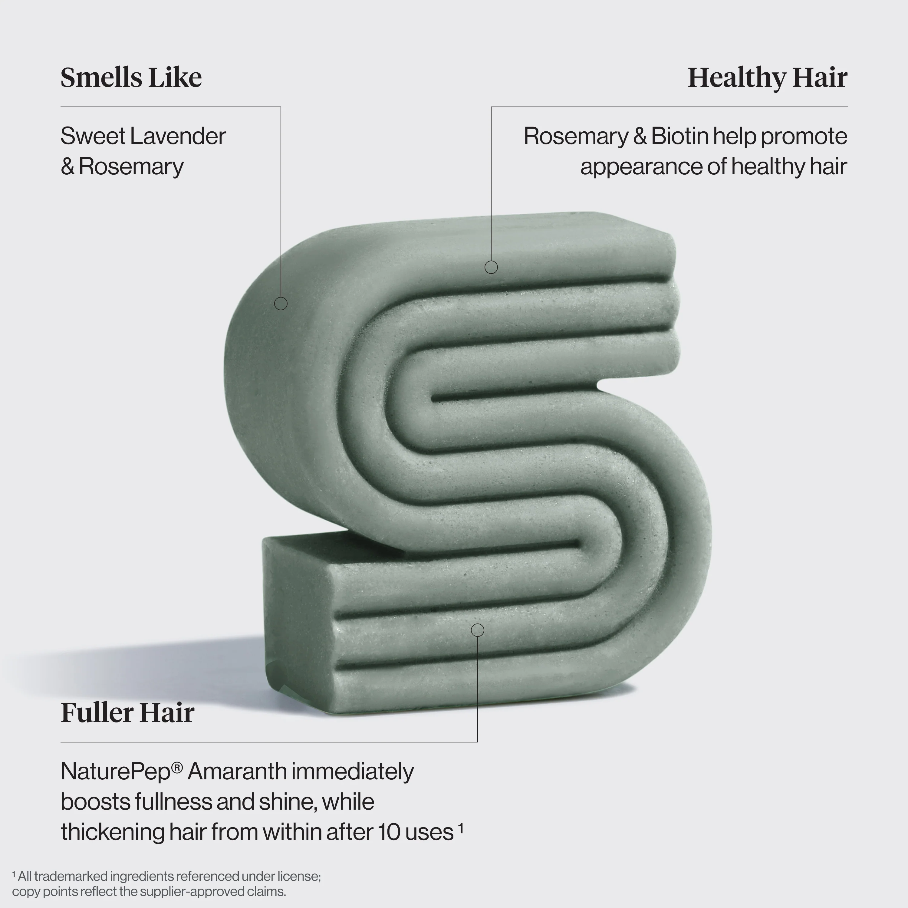 Rosemary & Biotin Volumizing Shampoo Bar - Image 3