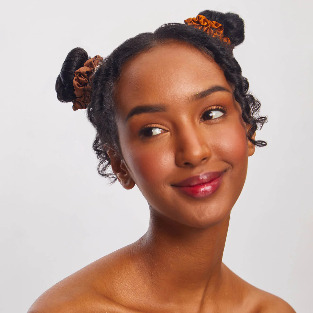 Sedona Satin Petite Scrunchies 5pc Set - Image 2