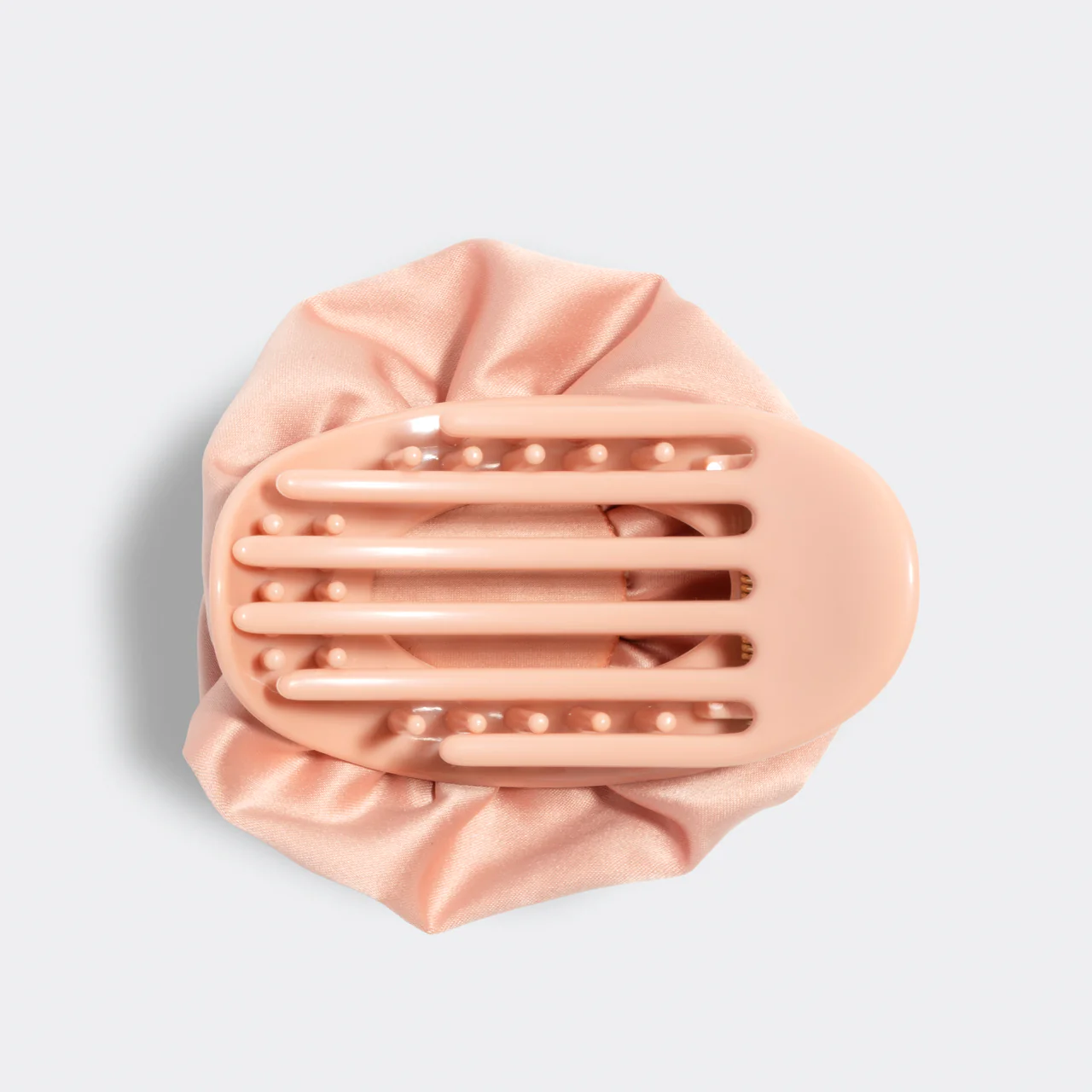 Satin Rosette Flat Cloud Clip in Terracotta - Medium - Image 5