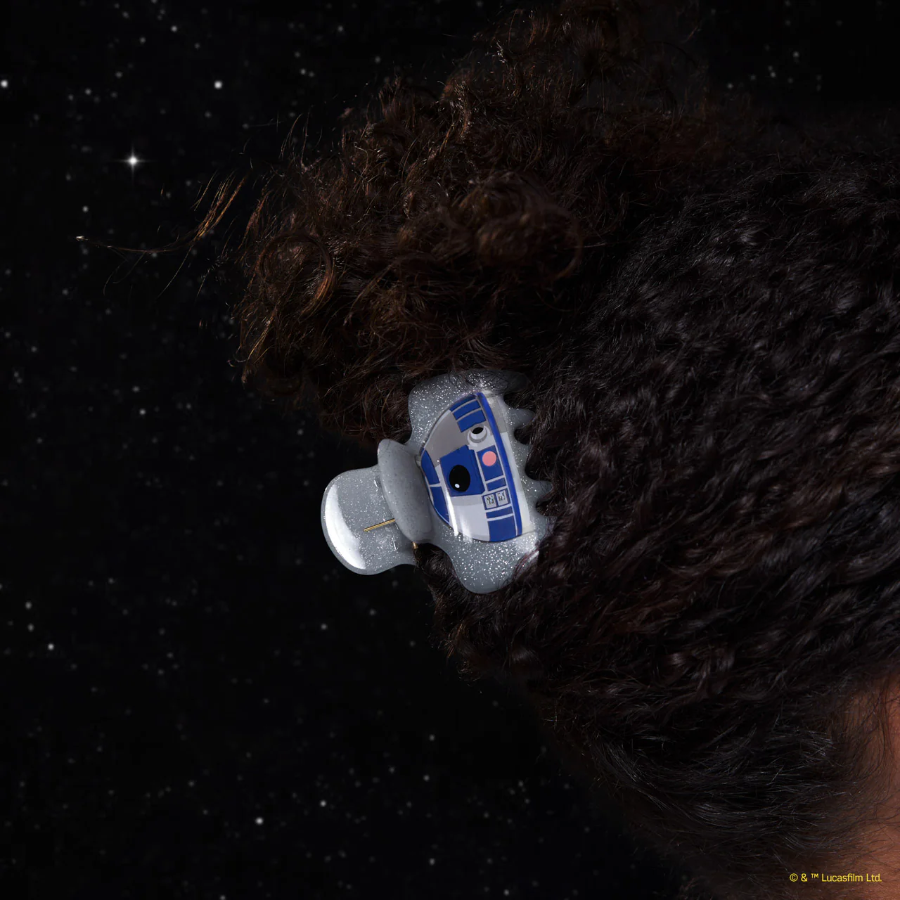 Star Wars™ & Kitsch Glitter Cloud Clip in R2-D2 - Image 4