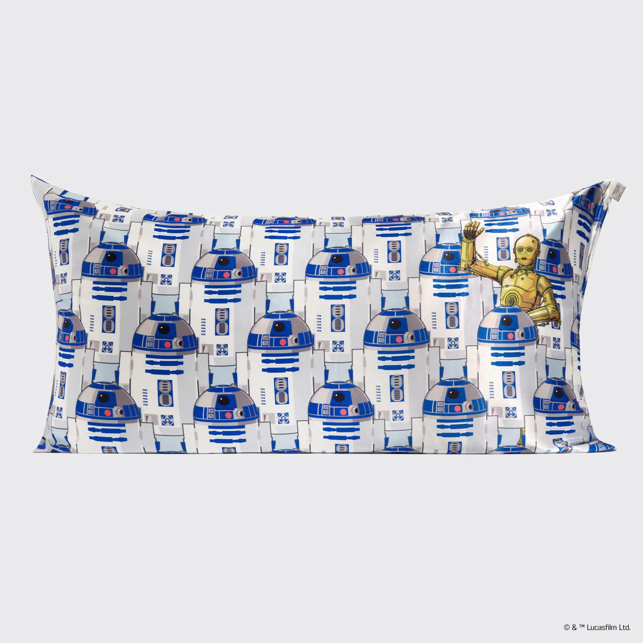 Star Wars™ & Kitsch Satin Pillowcase in R2-D2 & C-3PO - King - Image 2