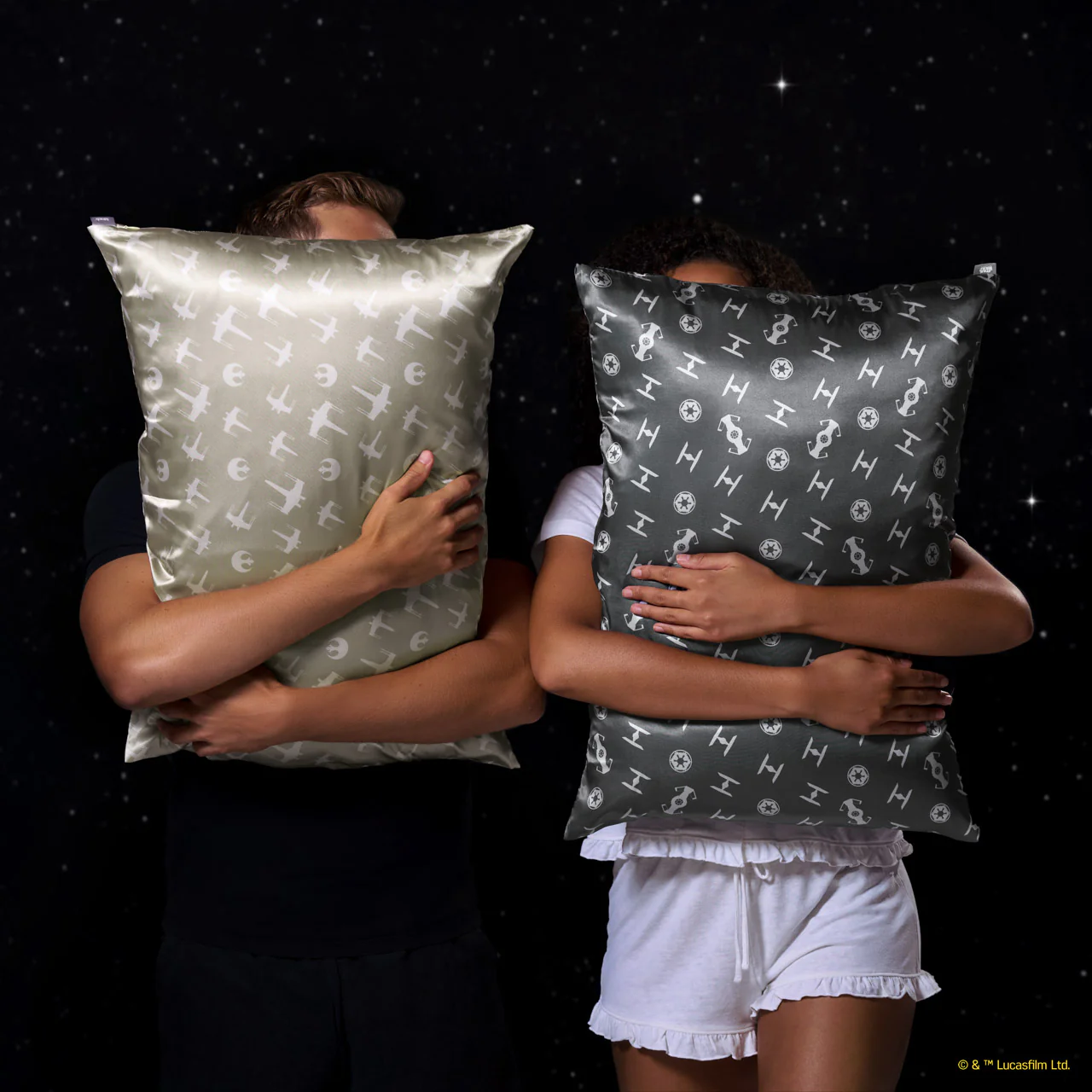 Star Wars™ & Kitsch Satin Pillowcase in Rebel Alliance - King - Image 4