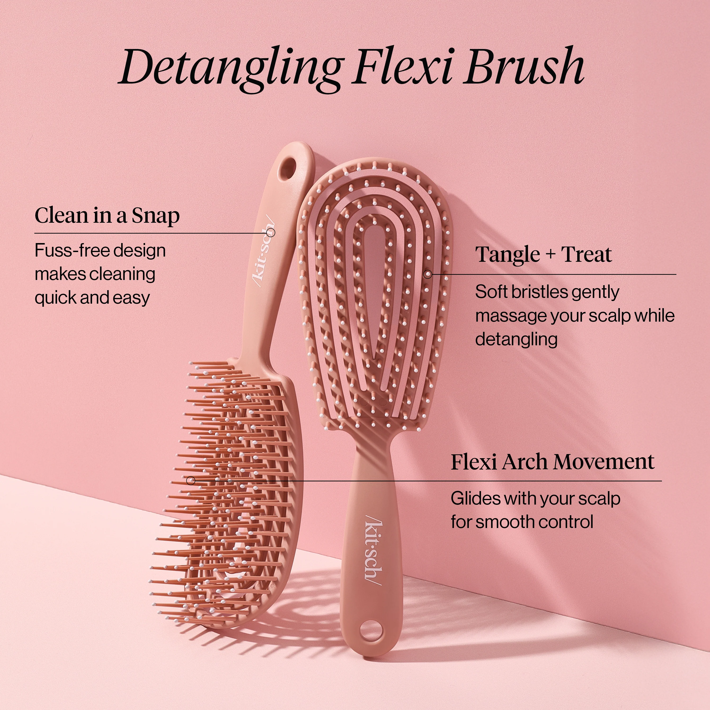 Terracotta Detangling Flexi Brush - Image 2